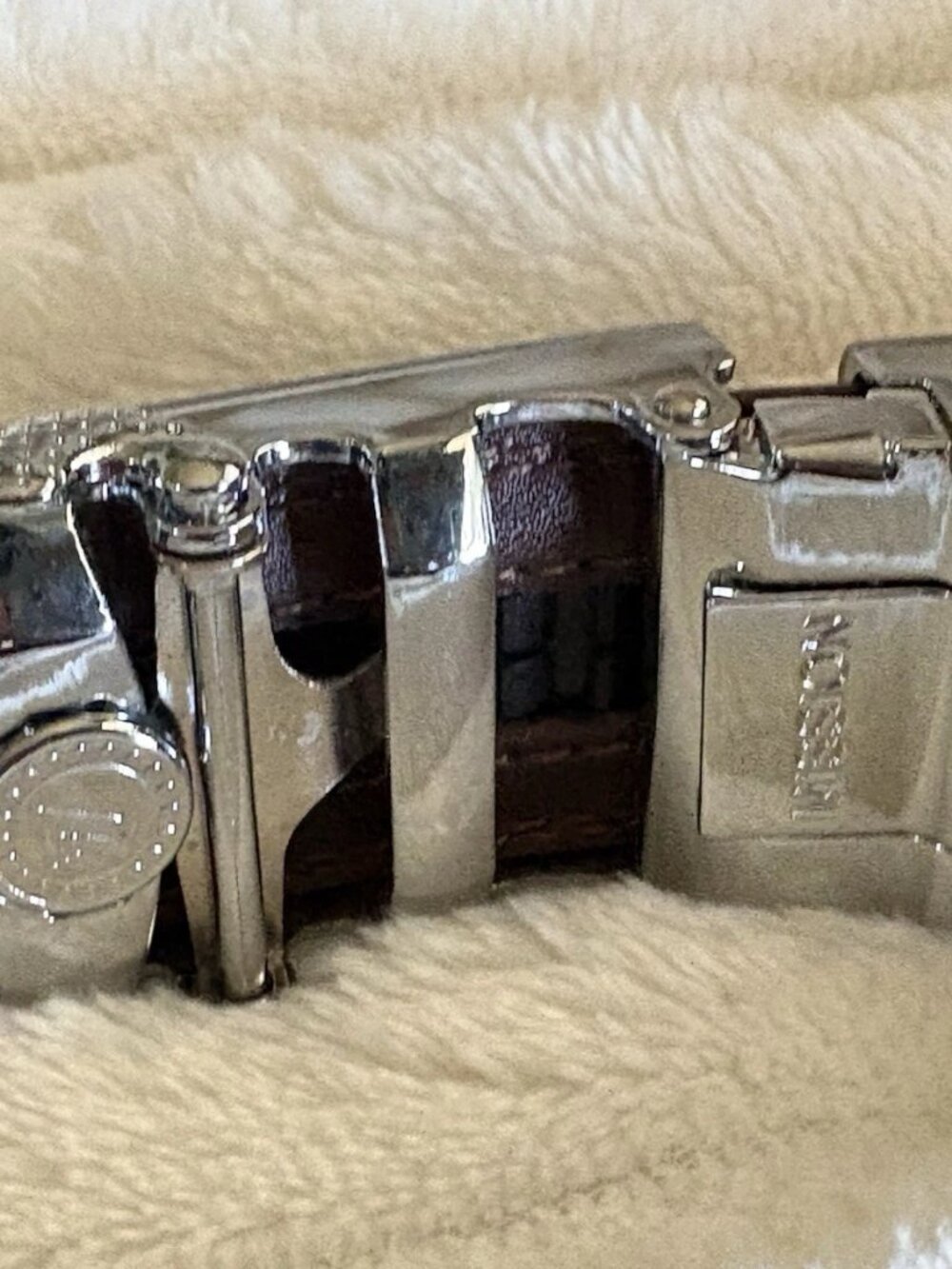 Mission Ratchet Belt Yeah It's Leather Men's Chocolate Brown Belt Size 47” - Picture 6 of 8